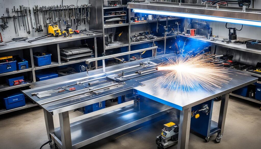 stainless steel welding table