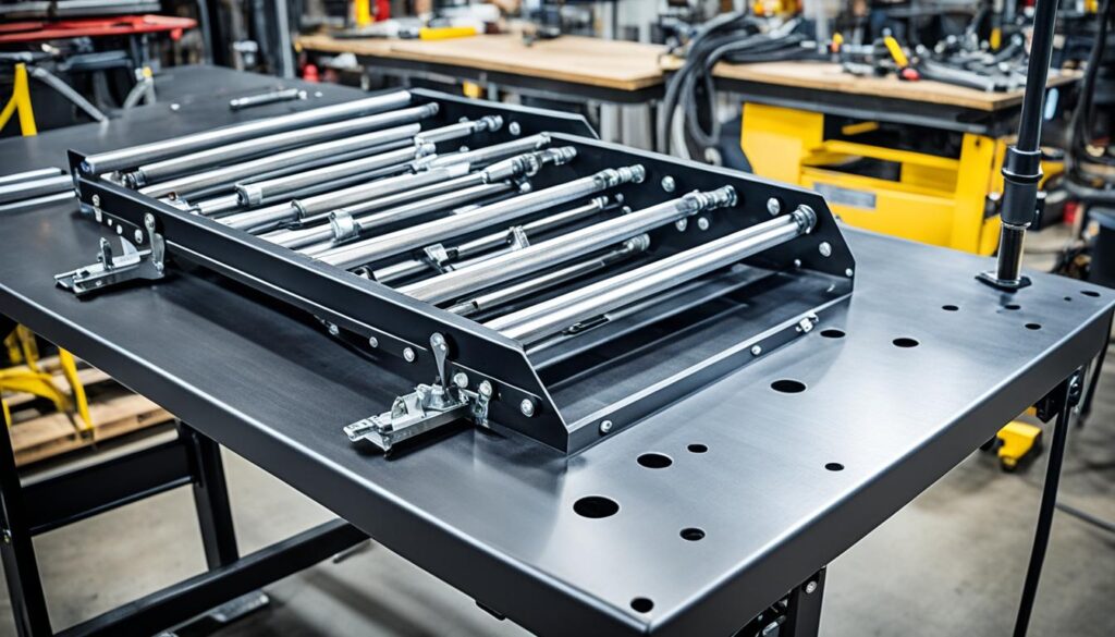 portable welding table