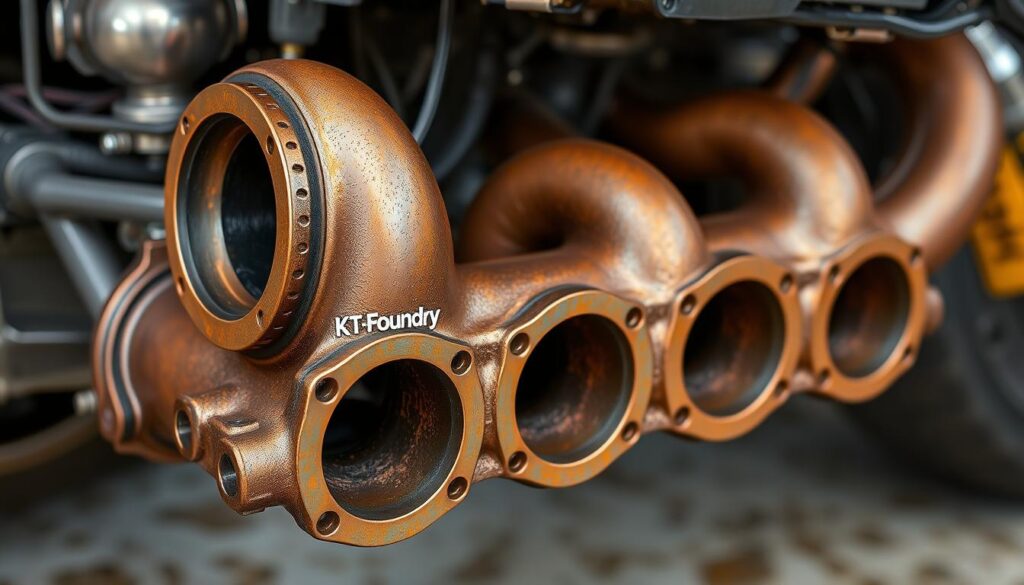 custom cast iron exhaust manifold